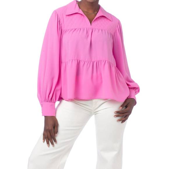 NEW CROSBY BY MOLLIE BURCH josie top in bright orchid - Picture 1 of 1